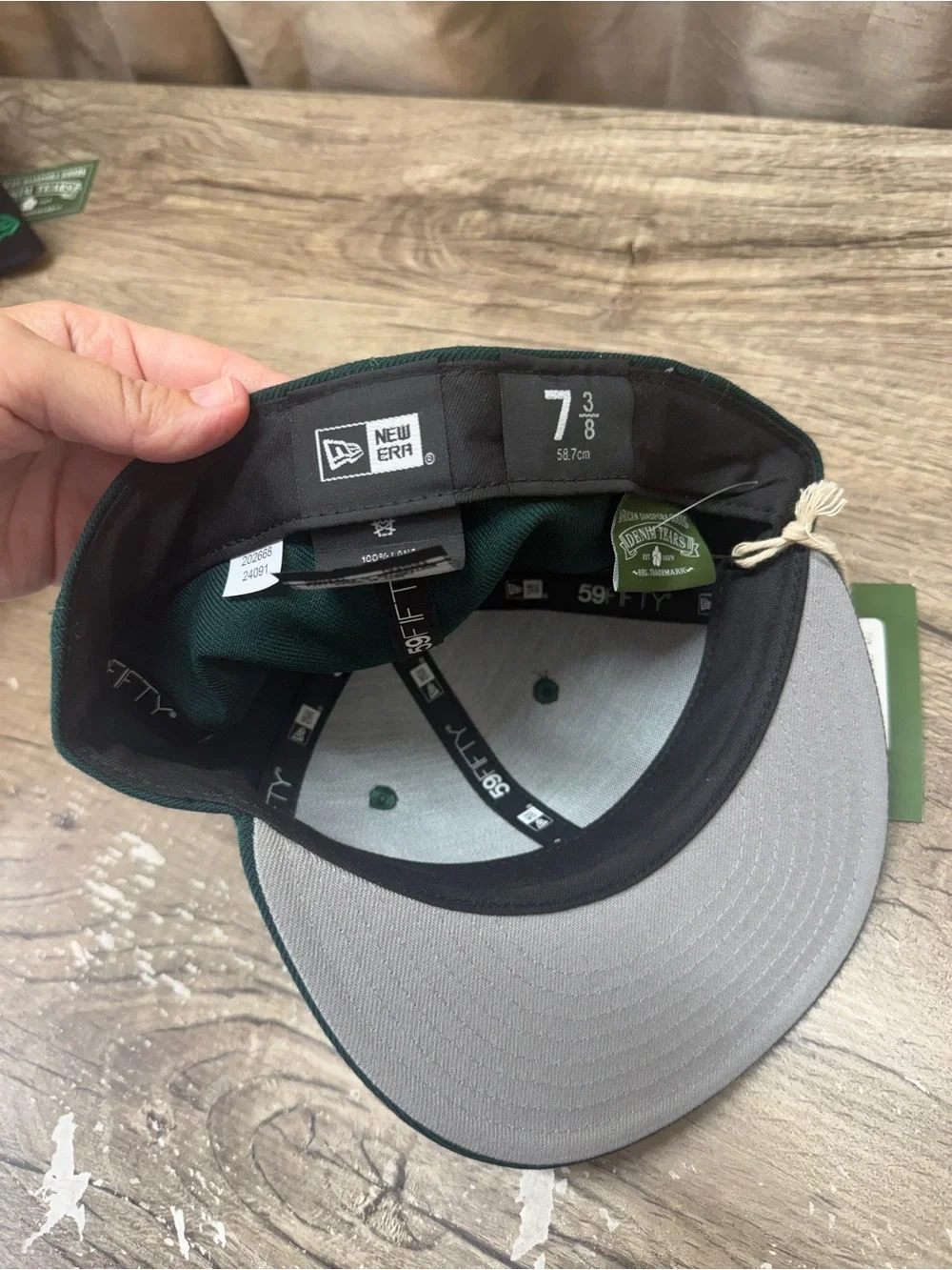 Denim Tears Green Hat New With Tags Size 7 3/8‎ NWT